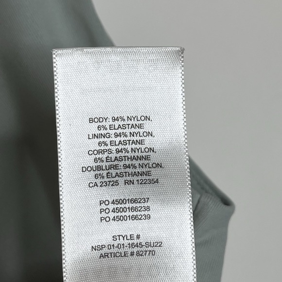 Babaton Aritzia Contour Crop Tank Top Dusky Green Womens Size XS Sage Minimalist - Picture 5 of 6